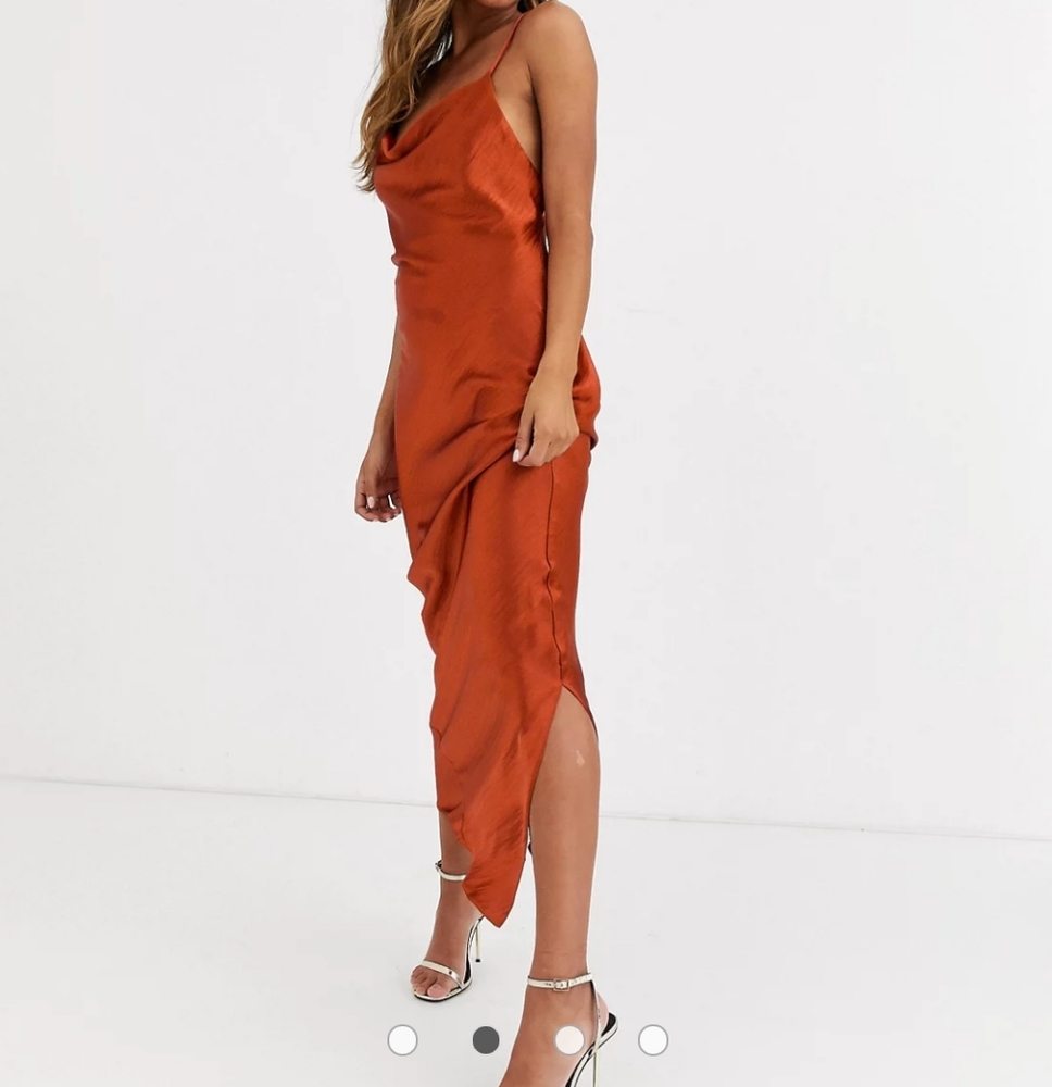 ISO: ASOS DESIGN cami maxi slip dress sat